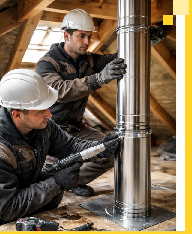 Монтаж дымоходов для каминов в Артёме с гарантией качества