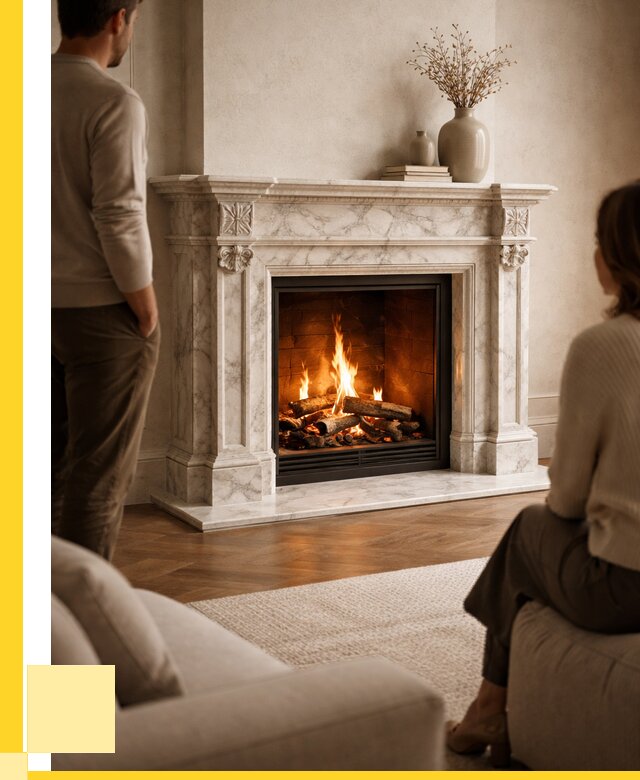 Мраморные камины под ключ в Артёме от 259175 р. | ЭриданАрт