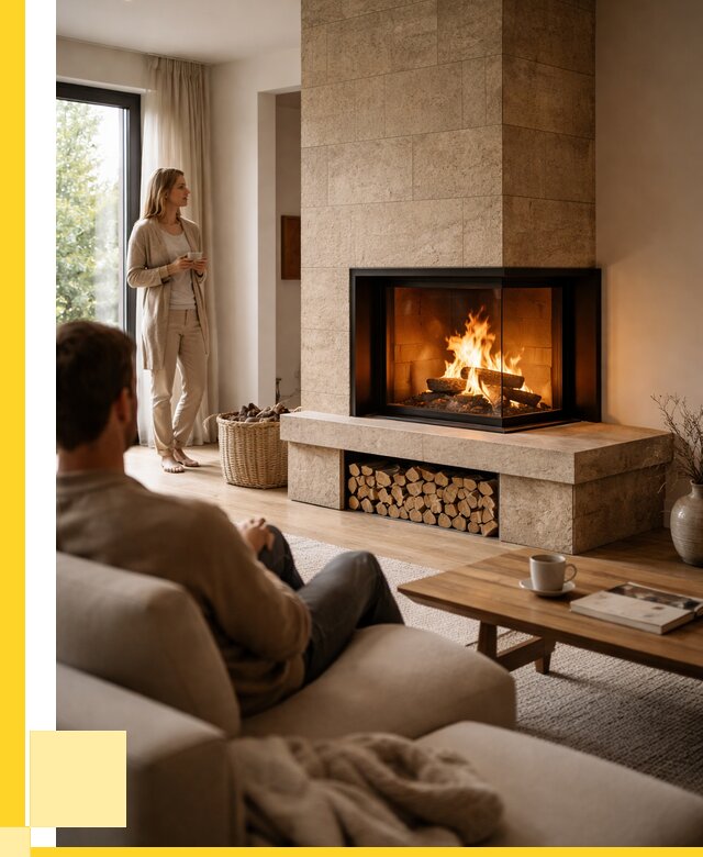 Угловые камины из кирпича установка в Артёме от 155505 р. ЭриданАрт