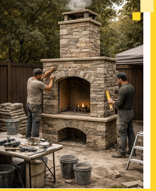 Проектирование и установка уличных каминов в Артёме