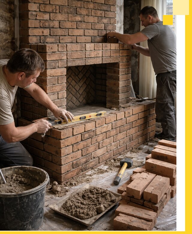 Изготовление и установка кирпичных каминов в Артёме