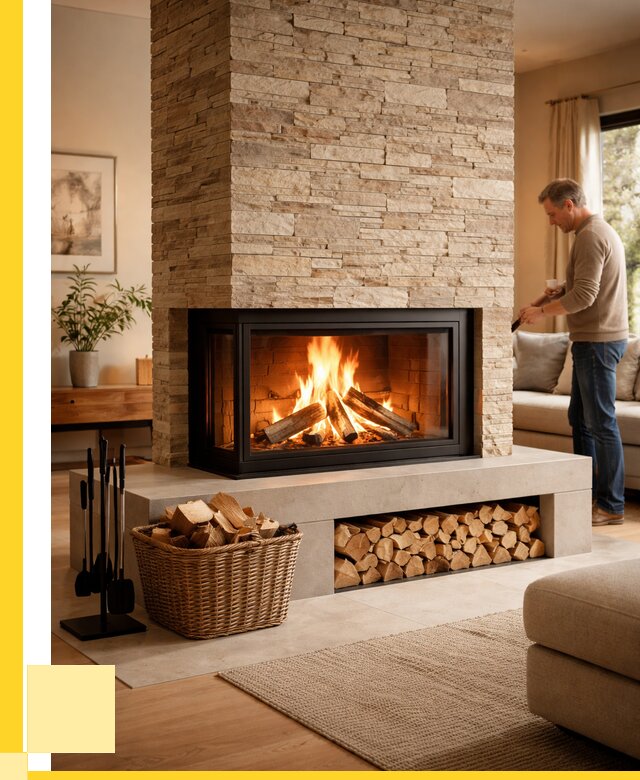 Дровяной камин под ключ в Артёме от 207340 р. | ЭриданАрт