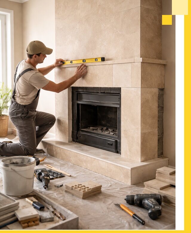 Установка и монтаж каминов в частном доме под ключ в Артёме