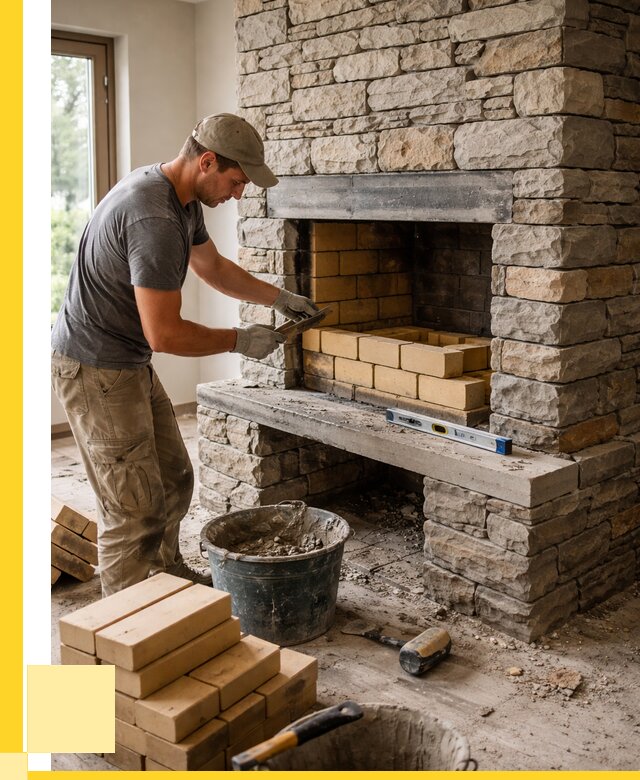 Кладка каминов и камина в Артёме от 25918 р. ЭриданАрт