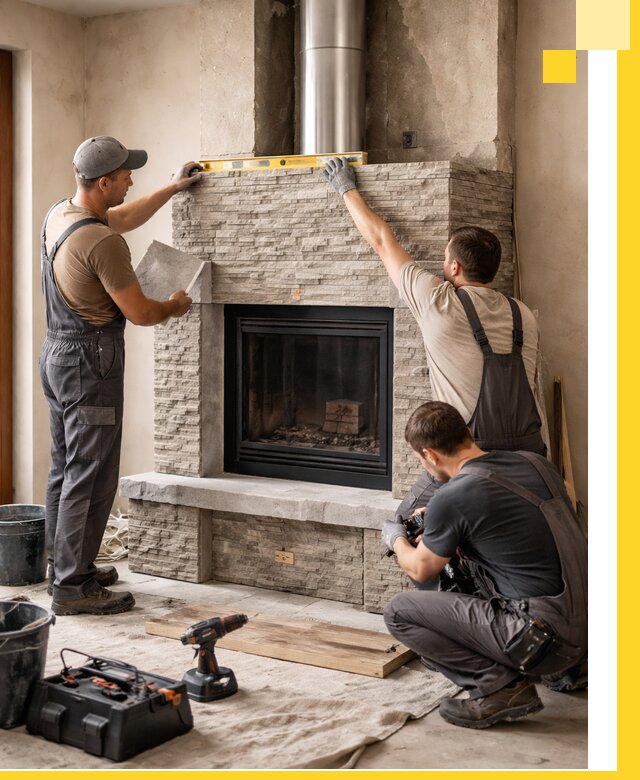 Профессиональный монтаж каминов под ключ в Артёме для дома