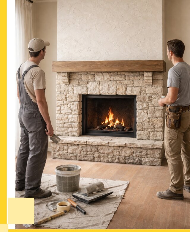 Отделка каминов в Артёме от 6739 р. под ключ | ЭриданАрт