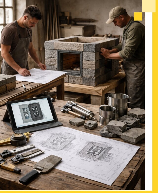 Разработка проектов печей с согласованием и монтажом в Артёме