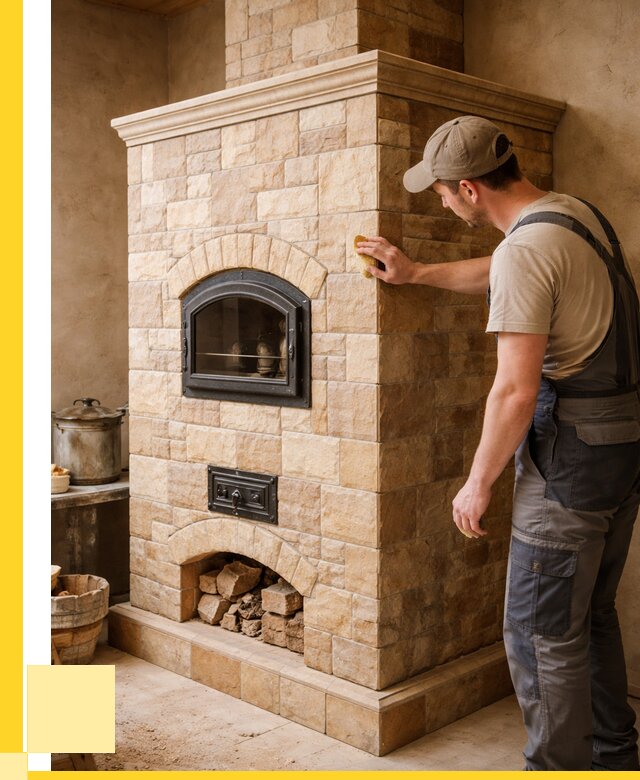 Облицовка печей в Артёме от 4665 р. под ключ | ЭриданАрт