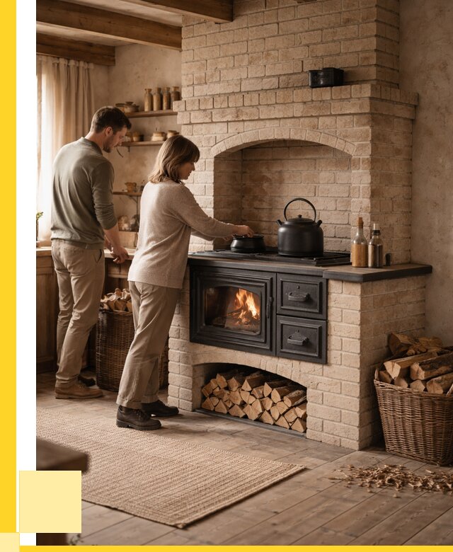 Печи с плитой в Артёме от 46652 р. | ЭриданАрт — кирпичная печь