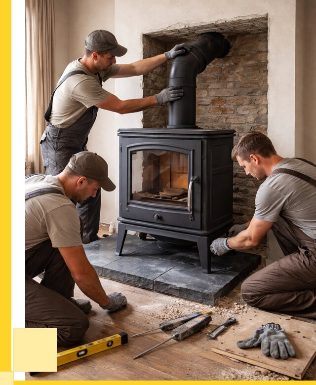 Монтаж печи камина в частном доме в Артёме от 25918 р. | ЭриданАрт