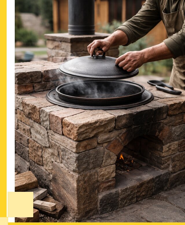 Печи для казана в Артёме по цене от 18661 р. | ЭриданАрт