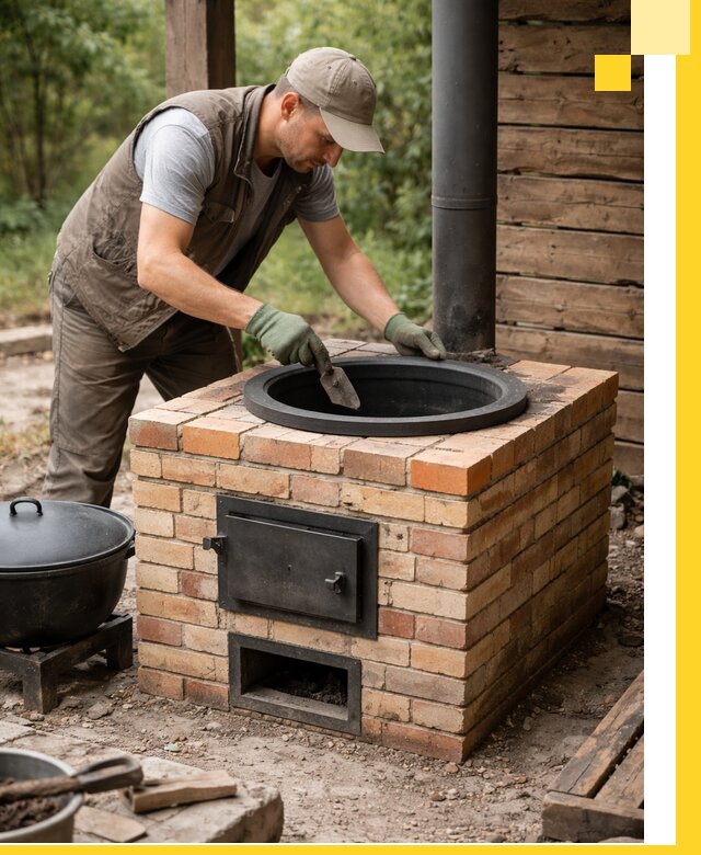 Изготовление и установка печей для казана в Артёме под ключ