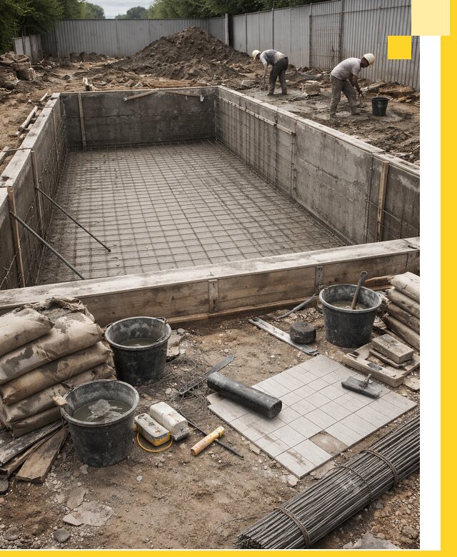 Строительство бассейнов под ключ в Артёме, дизайн и монтаж