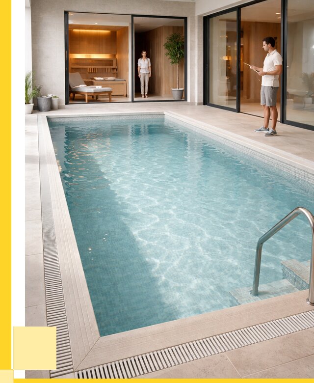 Отделка бассейна пленкой ПВХ в Артёме от 3628 р. - ЭриданАрт