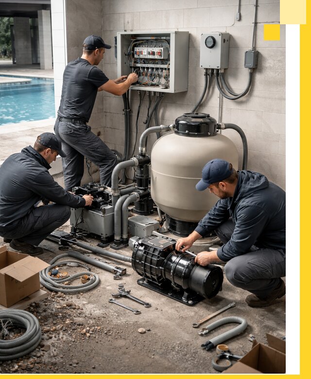 Профессиональный монтаж оборудования для бассейнов в Артёме