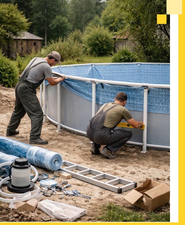 Установка и монтаж каркасных бассейнов в Артёме под ключ