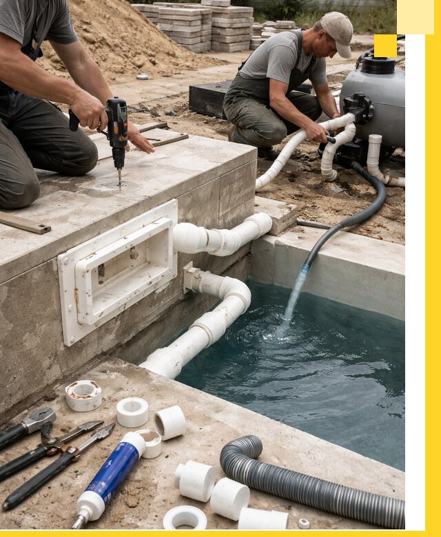 Строительство скиммерных бассейнов под ключ в Артёме