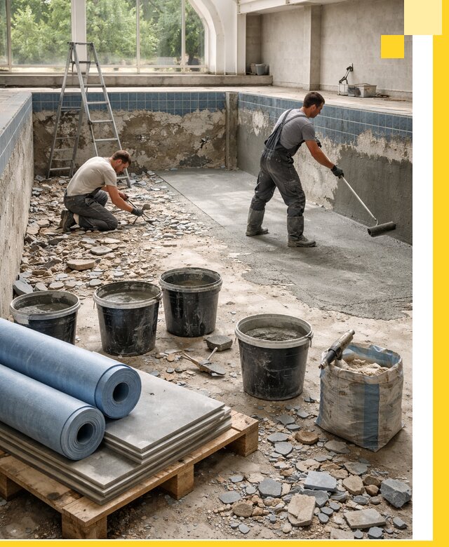 Реконструкция бассейнов в Артёме: ремонт, гидроизоляция