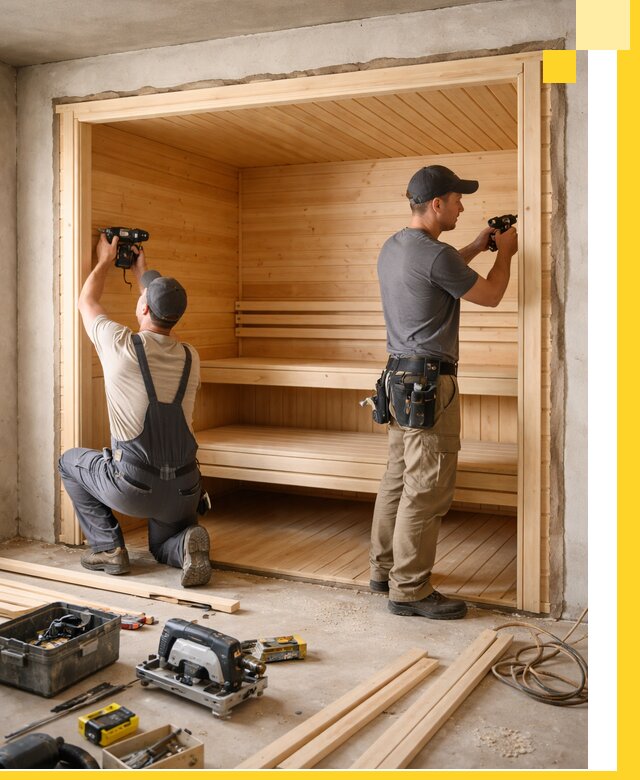 Монтаж саун под ключ в Артёме — проектирование и установка