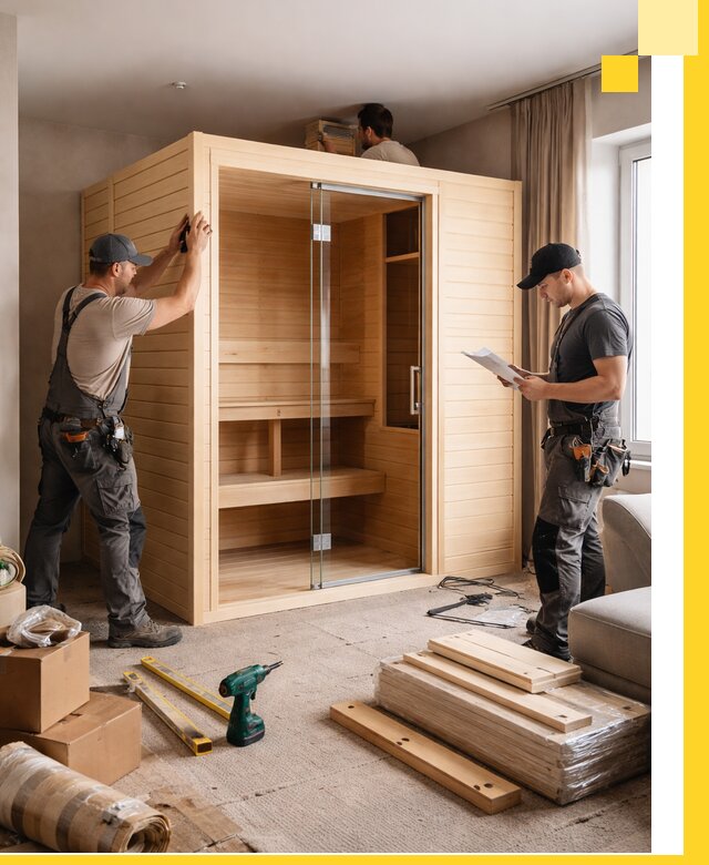 Установка и благоустройство саун в квартире в Артёме