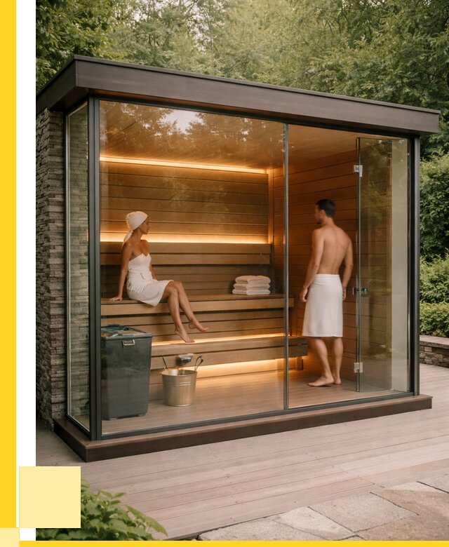 Сауна стеклянная и двери для сауны в Артёме от 259175 р. | ЭриданАрт