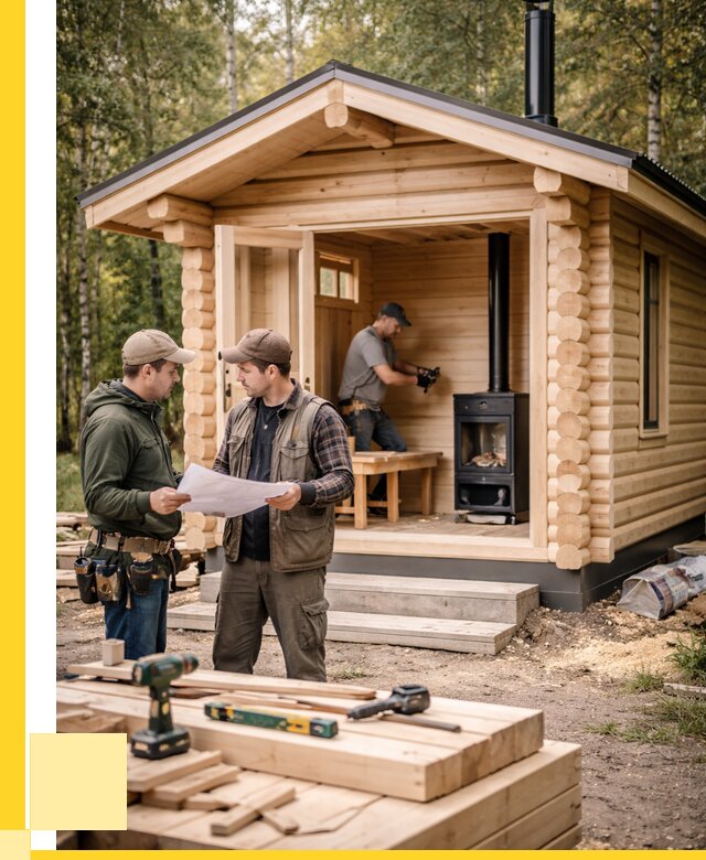 Монтаж бань под ключ в Артёме — от 207340 р. | ЭриданАрт