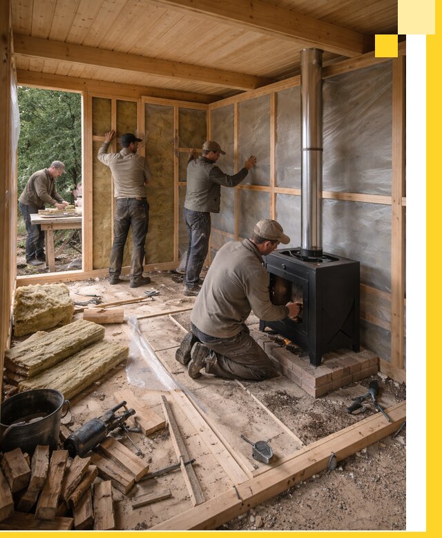 Профессиональный монтаж бань под ключ в Артёме для дома