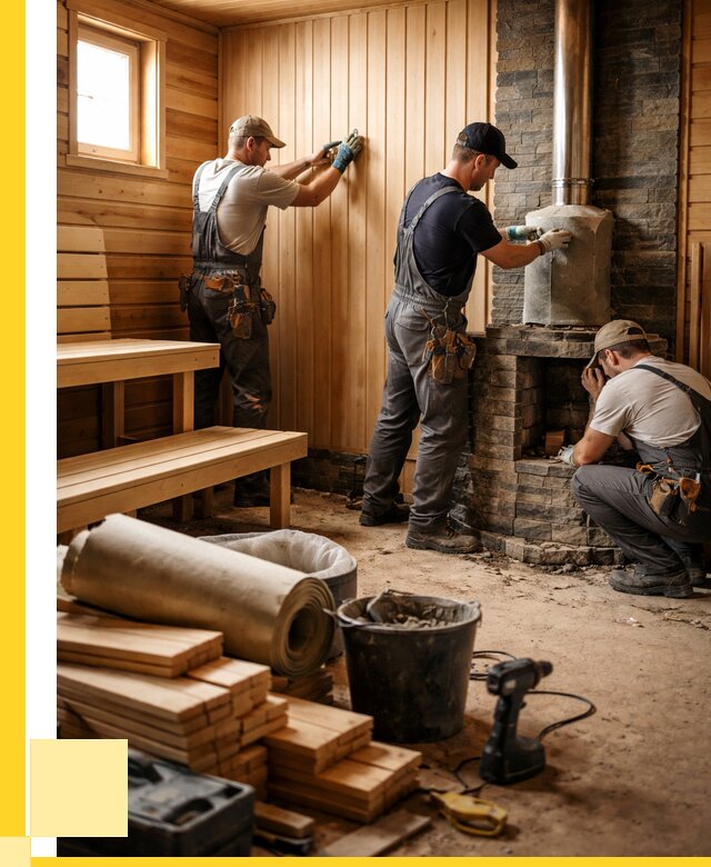 Ремонт бань под ключ в Артёме от 46652 р. | ЭриданАрт