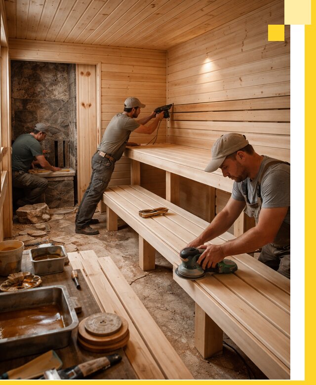 Профессиональная отделка бань в Артёме под ключ, с гарантией