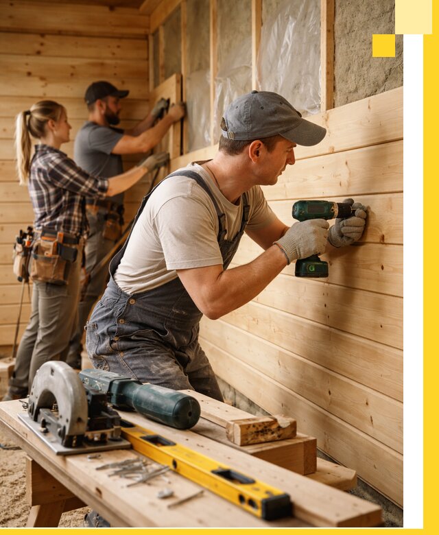 Обшивка бань под ключ в Артёме: отделка стен и потолков