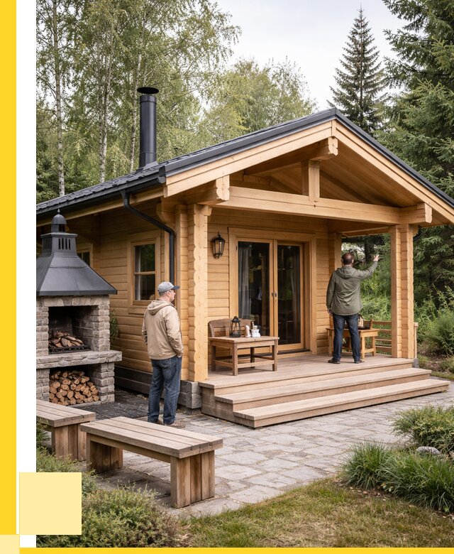 Деревянные бани под ключ в Артёме от 466515 р. | ЭриданАрт