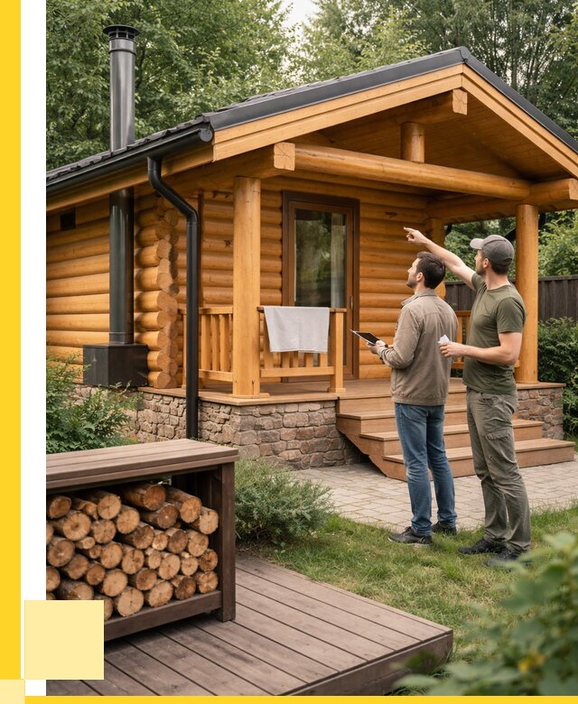 Бани для дачи под ключ в Артёме от 259175 р. | ЭриданАрт