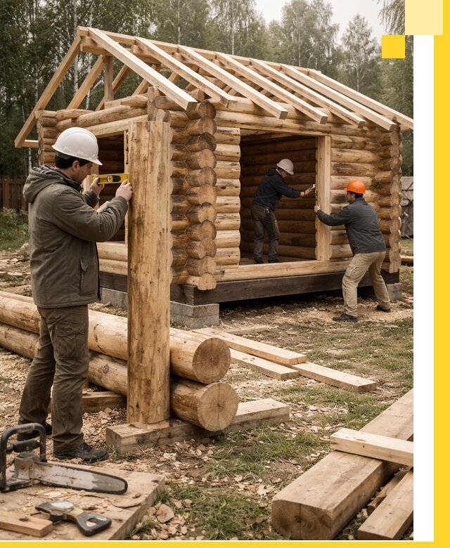 Строительство бань для дачи под ключ в Артёме с доставкой и монтажом