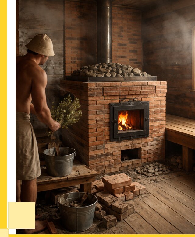 Кирпичные банные печи в Артёме от 93303 р. | ЭриданАрт