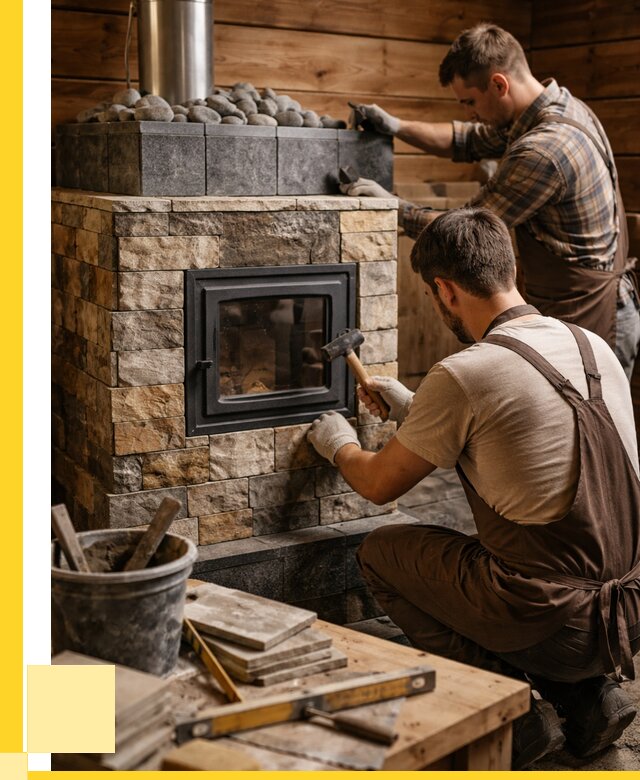 Облицовка банной печи в Артёме от 15551 р. | ЭриданАрт