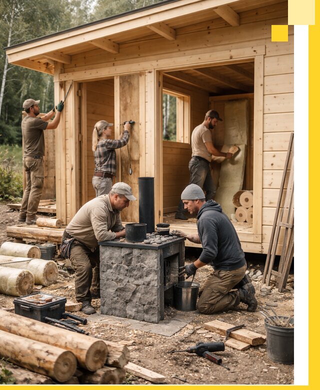 Купить баню под ключ в Артёме строительство монтаж отделка