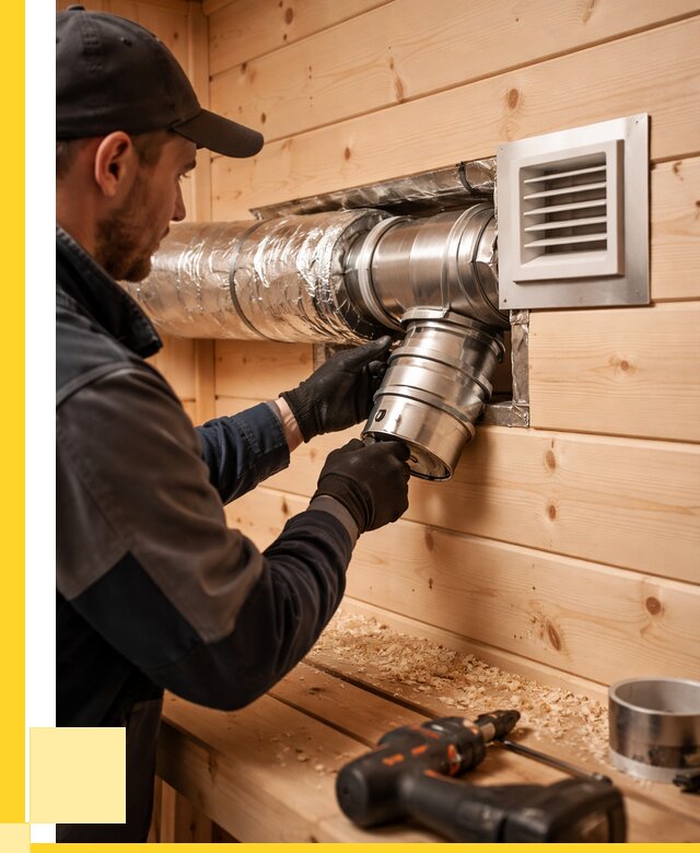 Монтаж вентиляции бани в Артёме от 12440 р. | ЭриданАрт