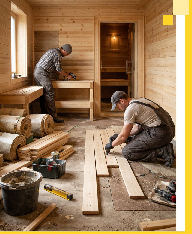 Индивидуальный проект бани с комнатой отдыха под ключ в Артёме