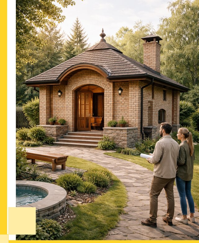 Проект кирпичной бани в Артёме от 31101 р. | ЭриданАрт