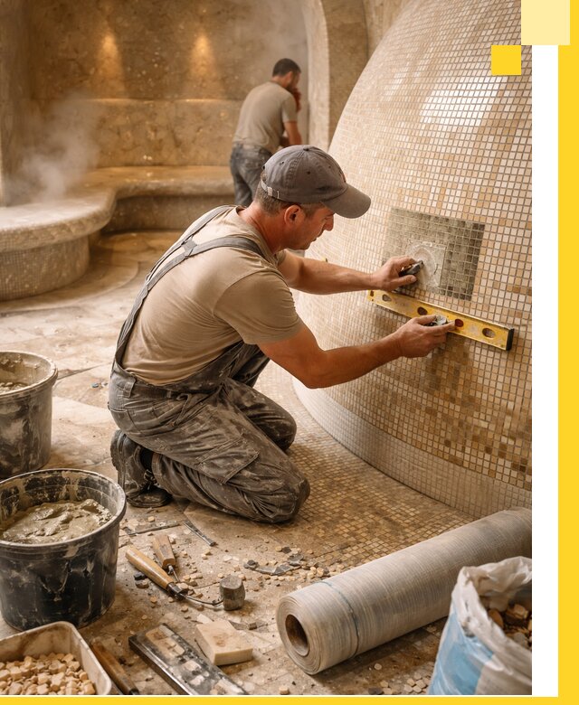 Хамам под ключ в Артёме: проектирование, строительство, отделка