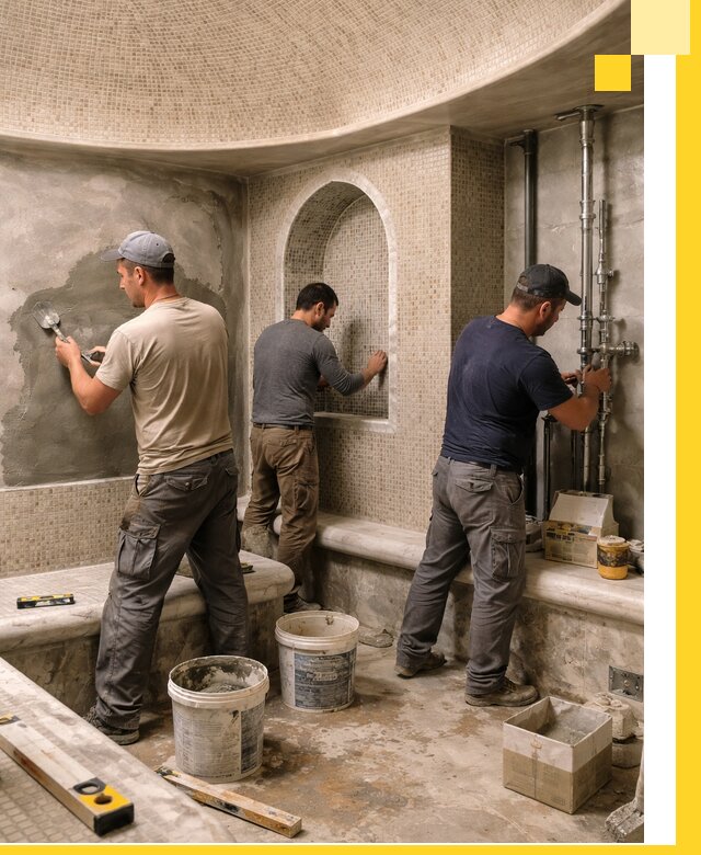 Профессиональный монтаж хамамов под ключ в Артёме с гарантией