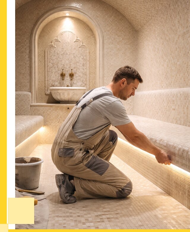 Отделка хамамов под ключ в Артёме от 5702 р. | ЭриданАрт