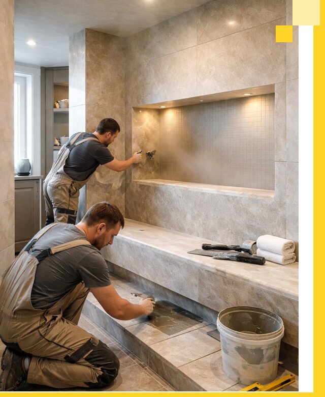 Профессиональное строительство хамама в квартире в Артёме