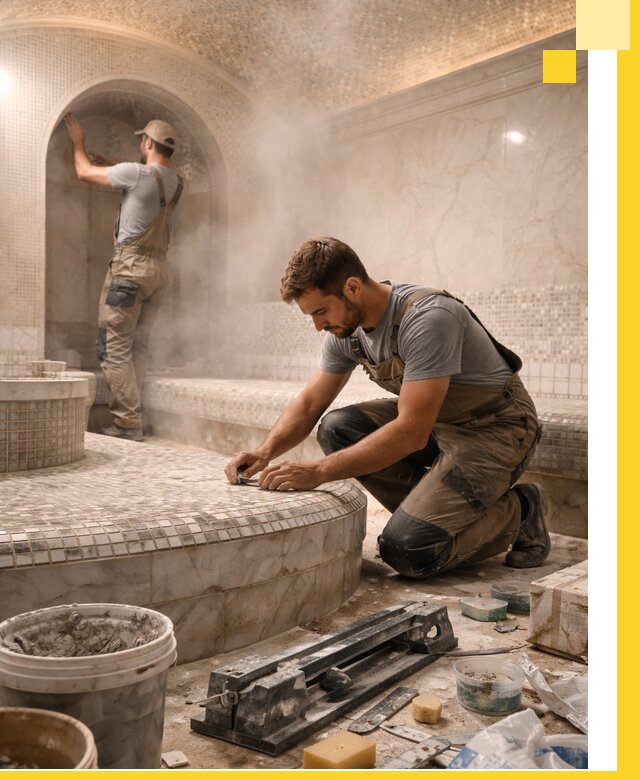 Профессиональный дизайн хамама и SPA под ключ в Артёме