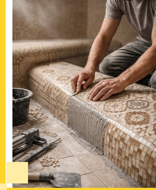 Плитка для хамама под ключ в Артёме от 3628 р. | ЭриданАрт