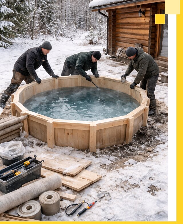 Изготовление и установка ледяных купелей под ключ в Артёме